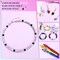 255PCS 10mm Rhinestone Beads for Baseball Rhinestone Necklace Bracelet Jewelry Making, Round Polymer Clay Beads for Crafts Beaded Pen, Shamballa Pave Disco Diamond Bead, Pink|White|Black